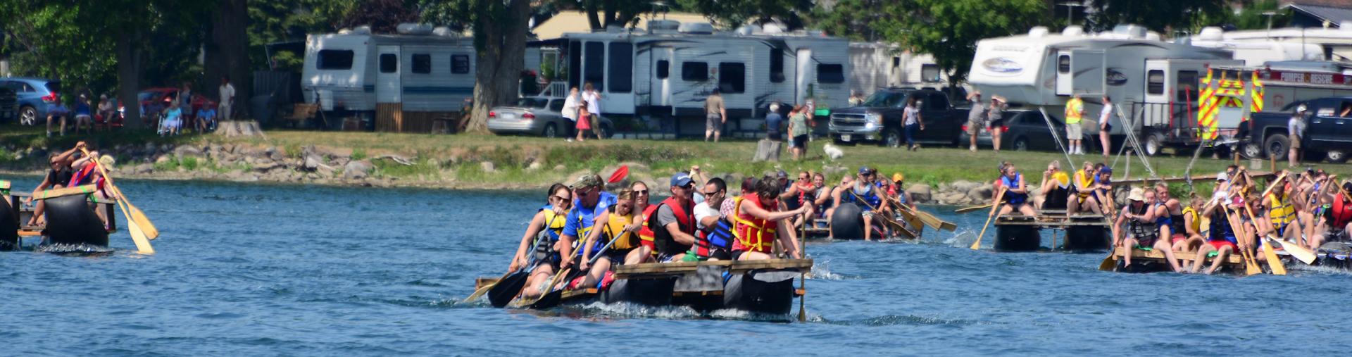 Tubie Festival river race